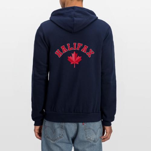 Halifax with maple leaf - Unisex Full Zip Hoodie
