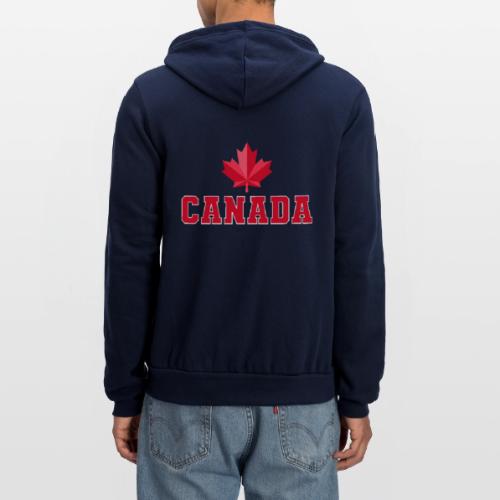 Canada with a maple leaf - Unisex Full Zip Hoodie