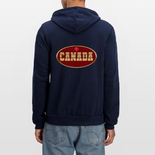 Canada in golden letters - Unisex Full Zip Hoodie