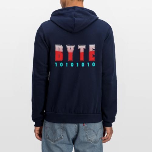 BYTE Binary Code Design - Unisex Full Zip Hoodie