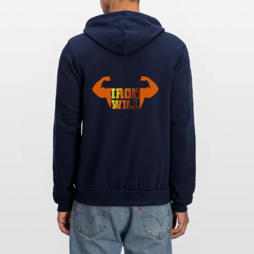 Bodybuilding: Iron Will Power - Unisex Full Zip Hoodie