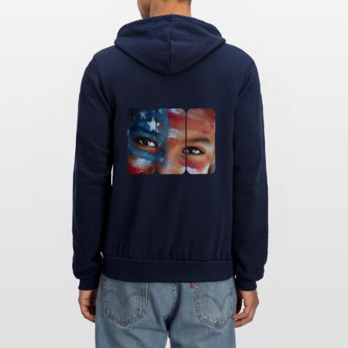 USA: Eyes of the Flag - Unisex Full Zip Hoodie