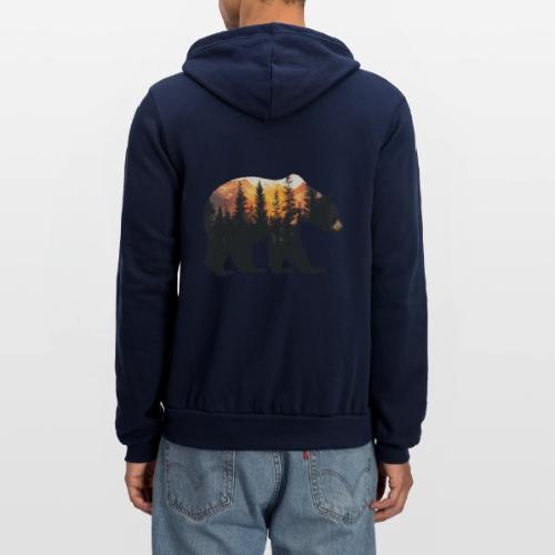 Bear: Sunset Guardian - Unisex Full Zip Hoodie