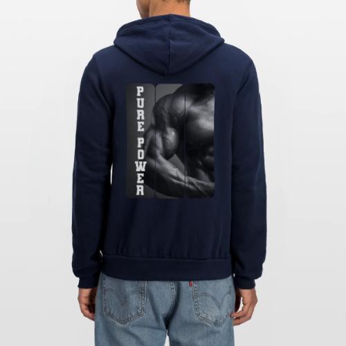 Bodybuilding: Pure Power - Unisex Full Zip Hoodie