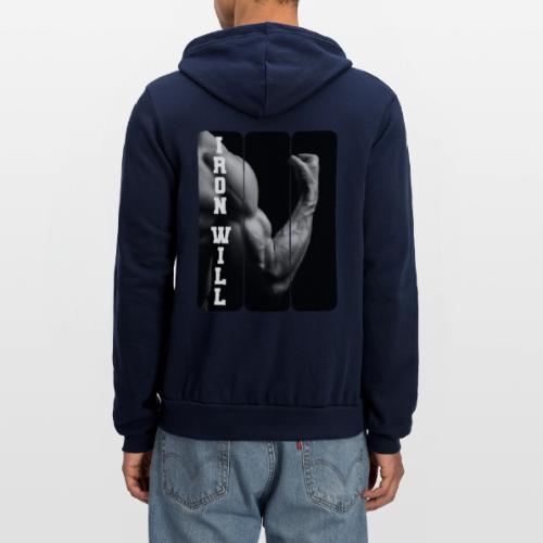 Bodybuilding: Iron Will - Unisex Full Zip Hoodie
