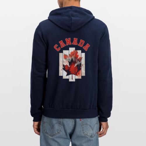 Heart of Canada Art - Unisex Full Zip Hoodie