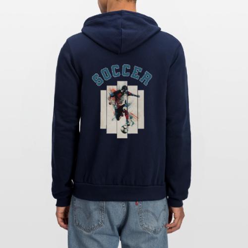 Soccer Vibes - Unisex Full Zip Hoodie