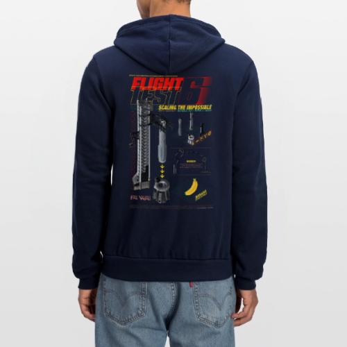 Flight Test Six - Unscalable - Unisex Full Zip Hoodie