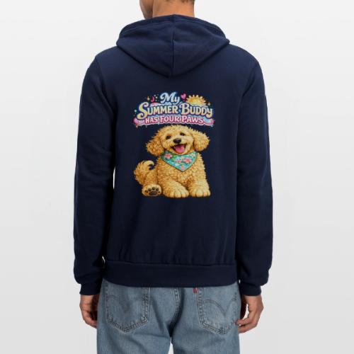 My Summer Buddy Has Four Paws - Unisex Full Zip Hoodie