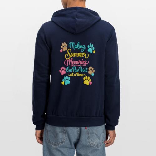Making Summer Memories Faux Embroidery - Unisex Full Zip Hoodie
