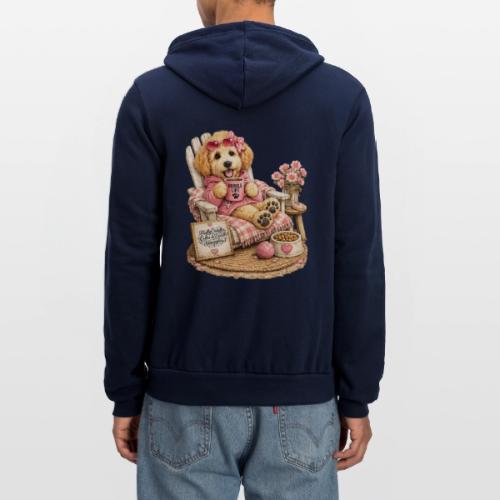 Just Enjoying Life Doodle Dog - Unisex Full Zip Hoodie