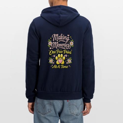 Making Memories One Paw Print At A Time - Unisex Full Zip Hoodie