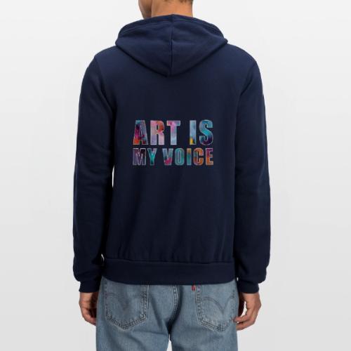 Art Is My Voice - Unisex Full Zip Hoodie