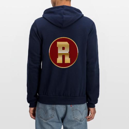 Letter R – Capital Varsity Alphabet Monogram - Unisex Full Zip Hoodie