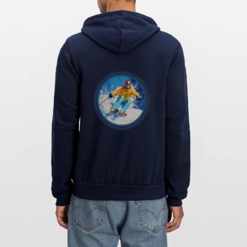 Born for Skiing - Unisex Full Zip Hoodie