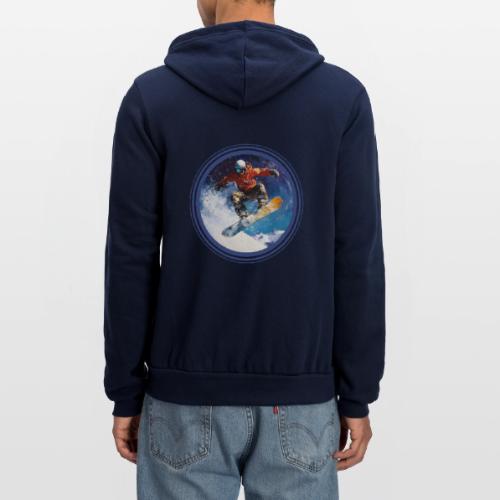 Snowboarding Rush - Unisex Full Zip Hoodie