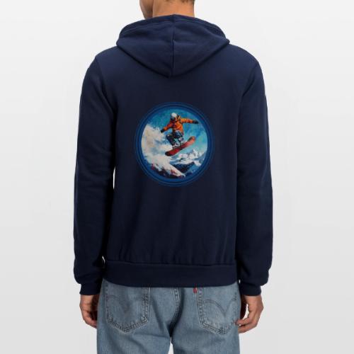 Snowboarding Vibes - Unisex Full Zip Hoodie