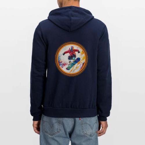 Snowboarding Horizon - Unisex Full Zip Hoodie