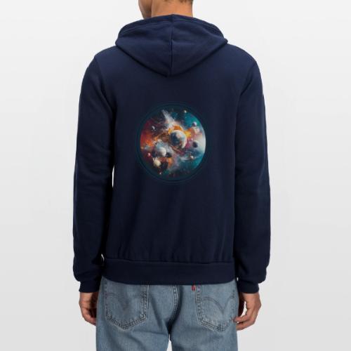 Planets in Acrylic Dreams - Unisex Full Zip Hoodie