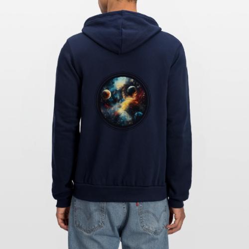 Painted Cosmos of Planets - Unisex Full Zip Hoodie