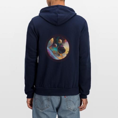 Planets in the Abstract - Unisex Full Zip Hoodie