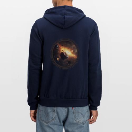 Asteroids Drift - Unisex Full Zip Hoodie