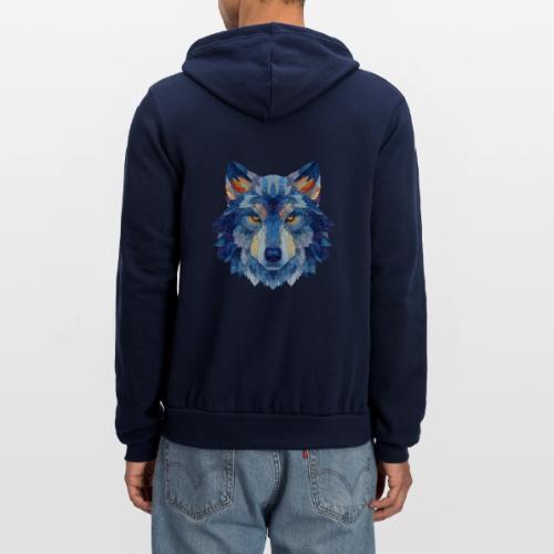 Wolf: Alpha Portrait - Unisex Full Zip Hoodie