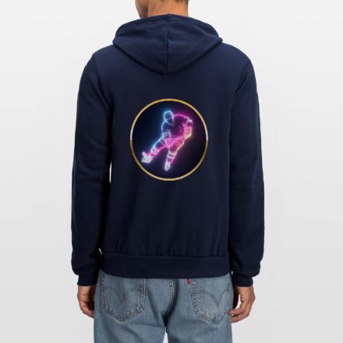 Hockey: Neon Ice Striker - Unisex Full Zip Hoodie