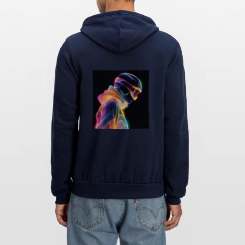 Snowboarding: Neon Gravity Ride - Unisex Full Zip Hoodie