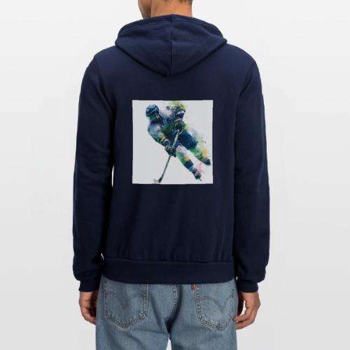 Hockey: Frozen Motion - Unisex Full Zip Hoodie