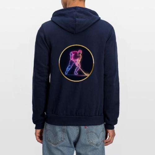 Hockey: Neon Ice Rush - Unisex Full Zip Hoodie