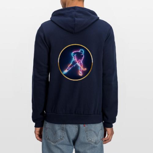 Golden Neon Hockey - Unisex Full Zip Hoodie