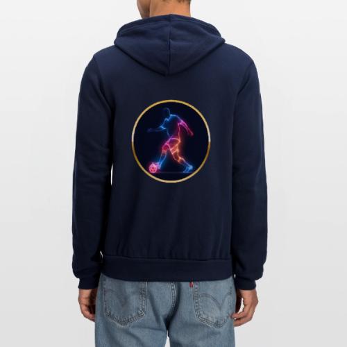 Soccer: Electric Kick Ring - Unisex Full Zip Hoodie