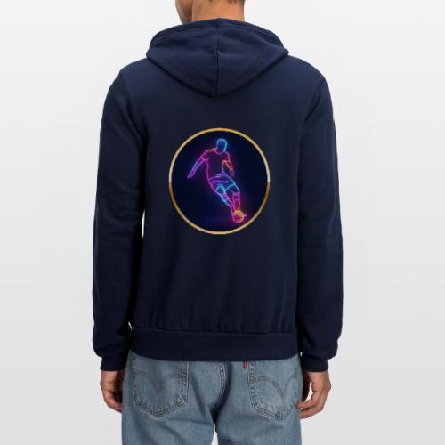 Soccer: Neon Golden Goal - Unisex Full Zip Hoodie