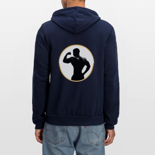Bodybuilder: Classic Flex Emblem - Unisex Full Zip Hoodie