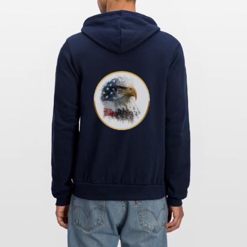USA: Patriot Wing Emblem - Unisex Full Zip Hoodie
