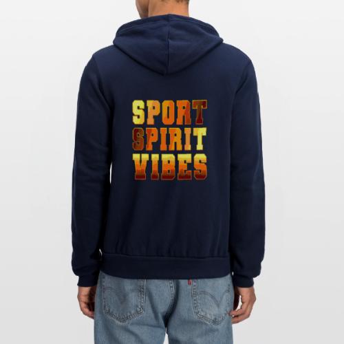 Sport Spirit Vibes Gradient - Unisex Full Zip Hoodie