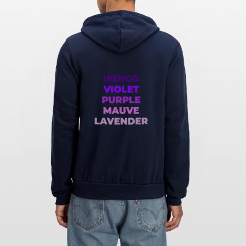 Shades of Purple - Unisex Full Zip Hoodie