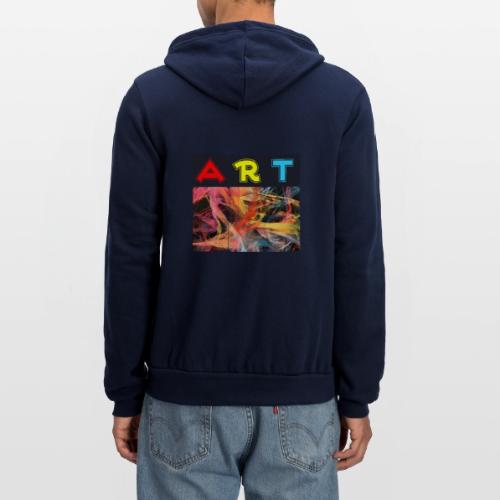 Chaotic Threads of Art - Unisex Full Zip Hoodie