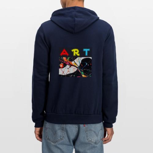 Art in Motion: Color Unleashed - Unisex Full Zip Hoodie