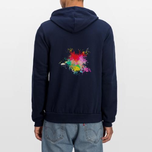 Psychedelic: Color Storm - Unisex Full Zip Hoodie
