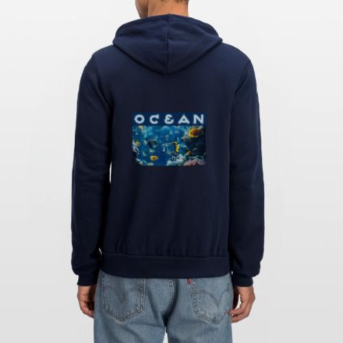 Ocean: Underwater Radiance - Unisex Full Zip Hoodie