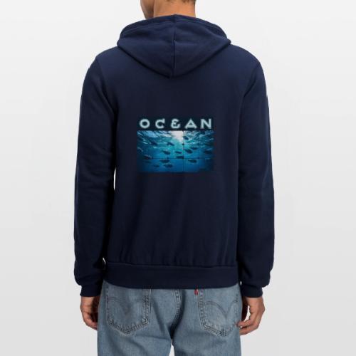 Ocean: Silver Tide - Unisex Full Zip Hoodie