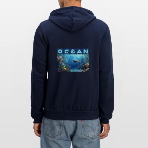 Ocean: Turtle Drift - Unisex Full Zip Hoodie