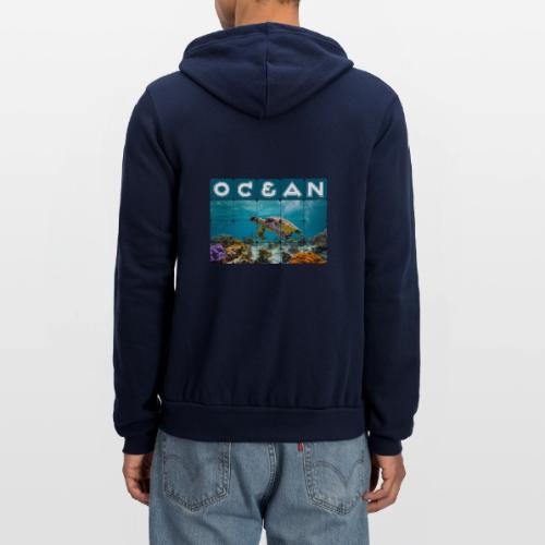 Ocean: Gentle Voyager - Unisex Full Zip Hoodie