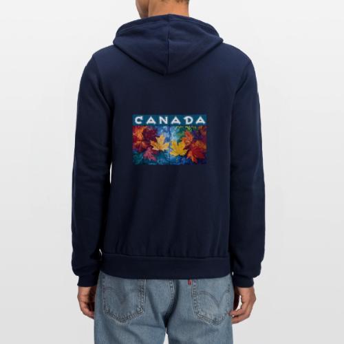 Canada in Brushstrokes - Unisex Full Zip Hoodie