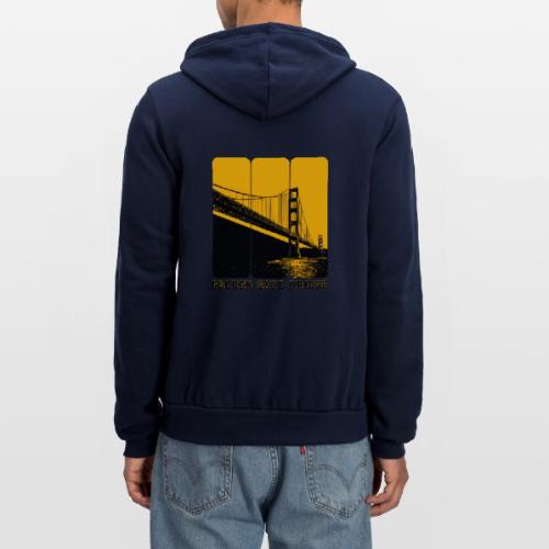 Golden Gate Bold Icon - Unisex Full Zip Hoodie
