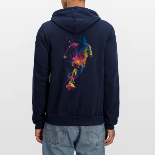 Soccer: Kick of Colors - Unisex Full Zip Hoodie