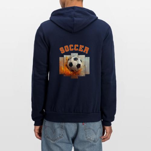 Soccer Iconic Touch - Unisex Full Zip Hoodie