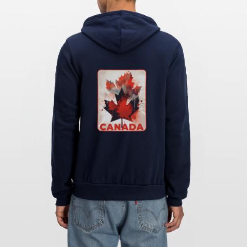 Canada Inked Leaf - Unisex Full Zip Hoodie